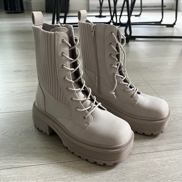 Call It Spring Whistler Boots in Grey - Picture 3 of 7